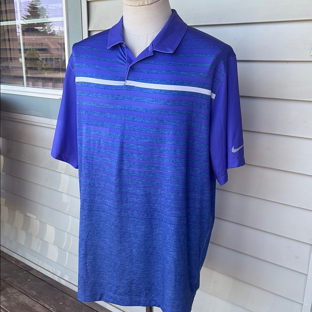 Nike Golf purple and blue polo.  XL. Great condition.